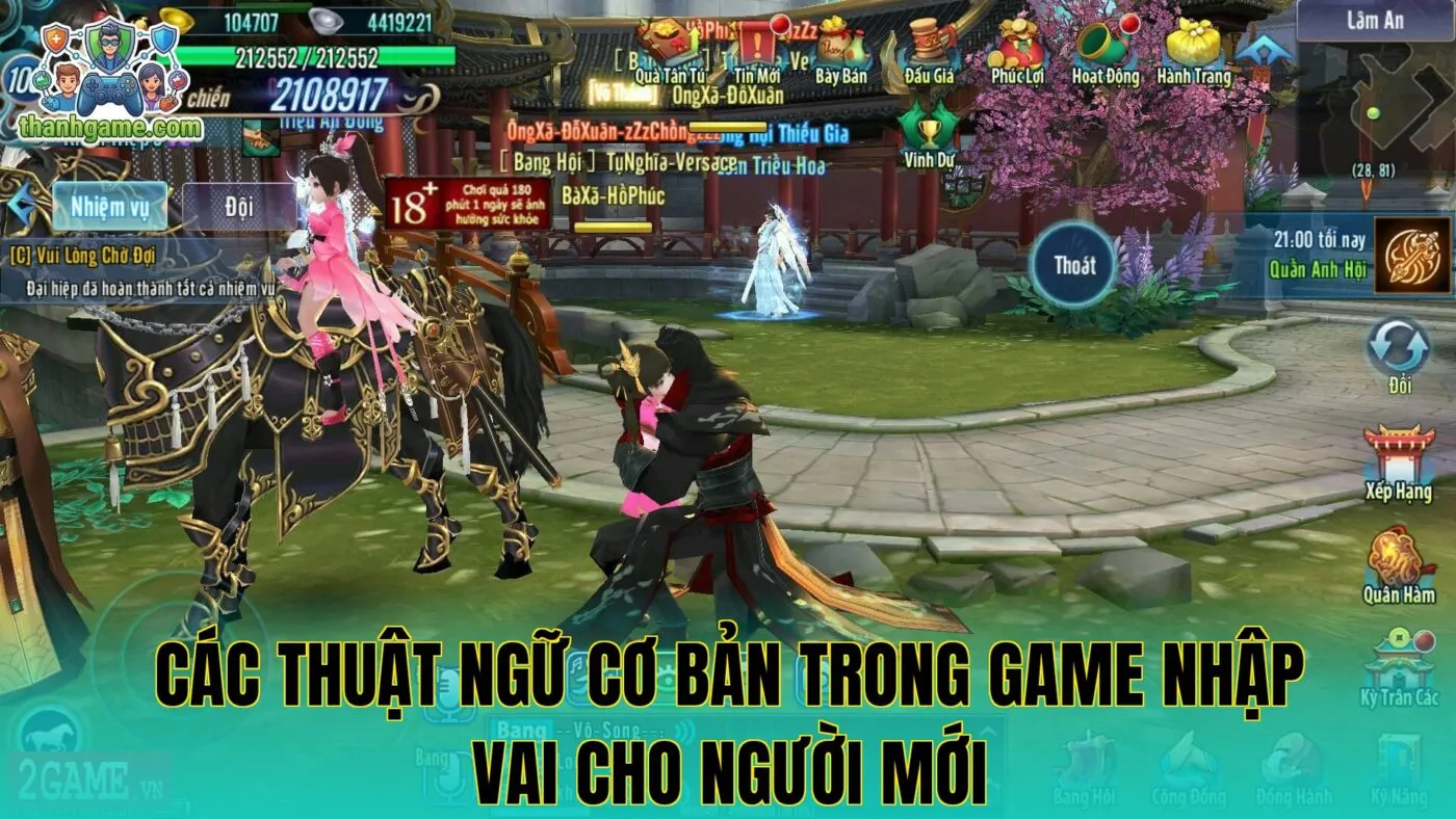 Các thuật ngữ cơ bản trong game nhập vai cho người mới