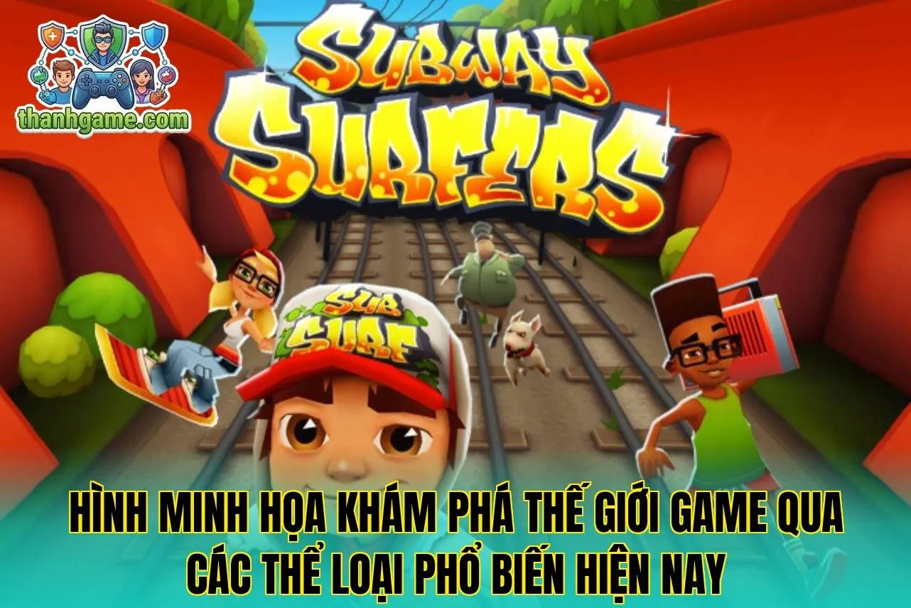 Hình minh họa khám phá thế giới game qua các thể loại phổ biến hiện nay