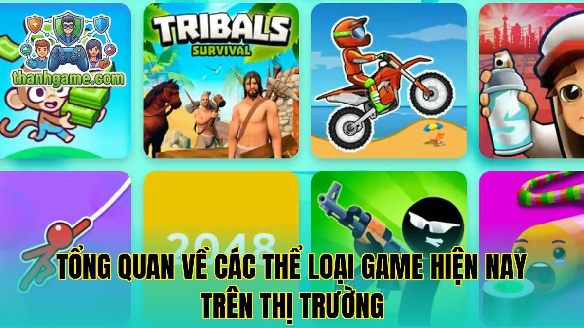 Tổng quan về các thể loại game hiện nay trên thị trường