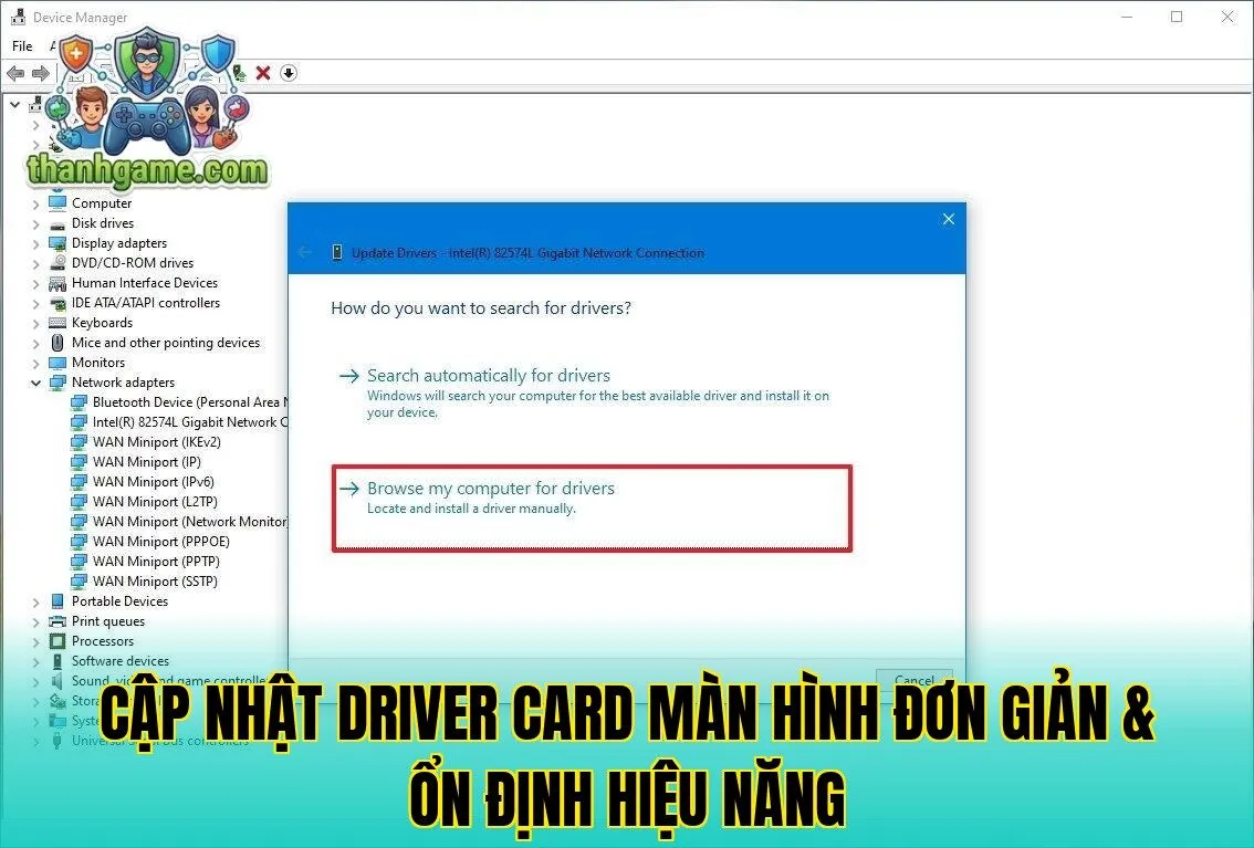 Cập Nhật Driver Card Màn Hình Đơn Giản & Ổn Định Hiệu Năng