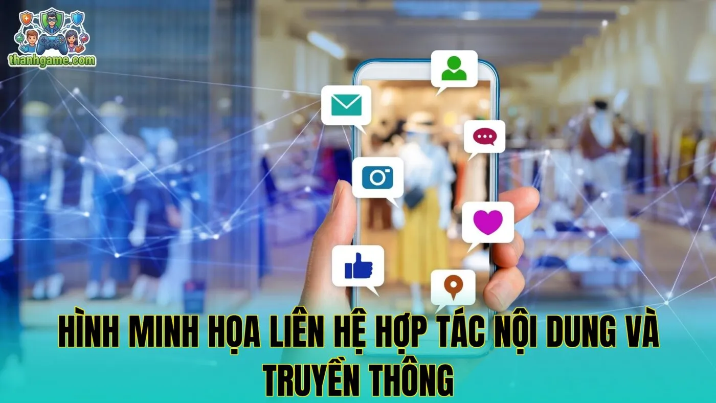 Hình minh họa liên hệ hợp tác nội dung và truyền thông