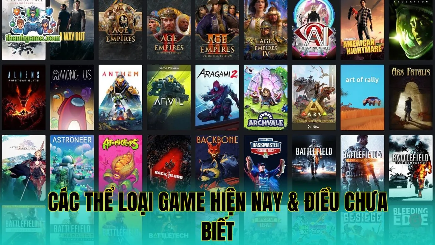 Các Thể Loại Game Hiện Nay & Điều Chưa Biết