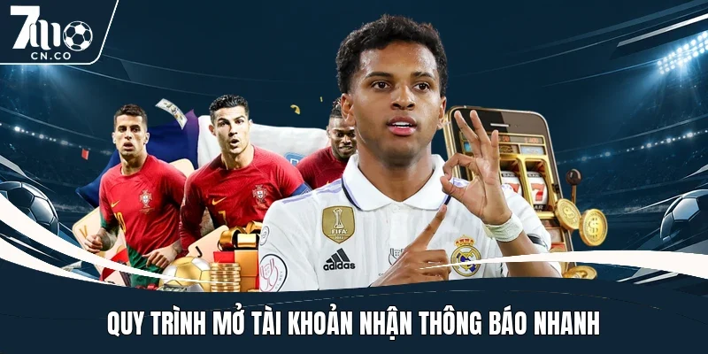 Quy trình mở tài khoản nhận thông báo nhanh